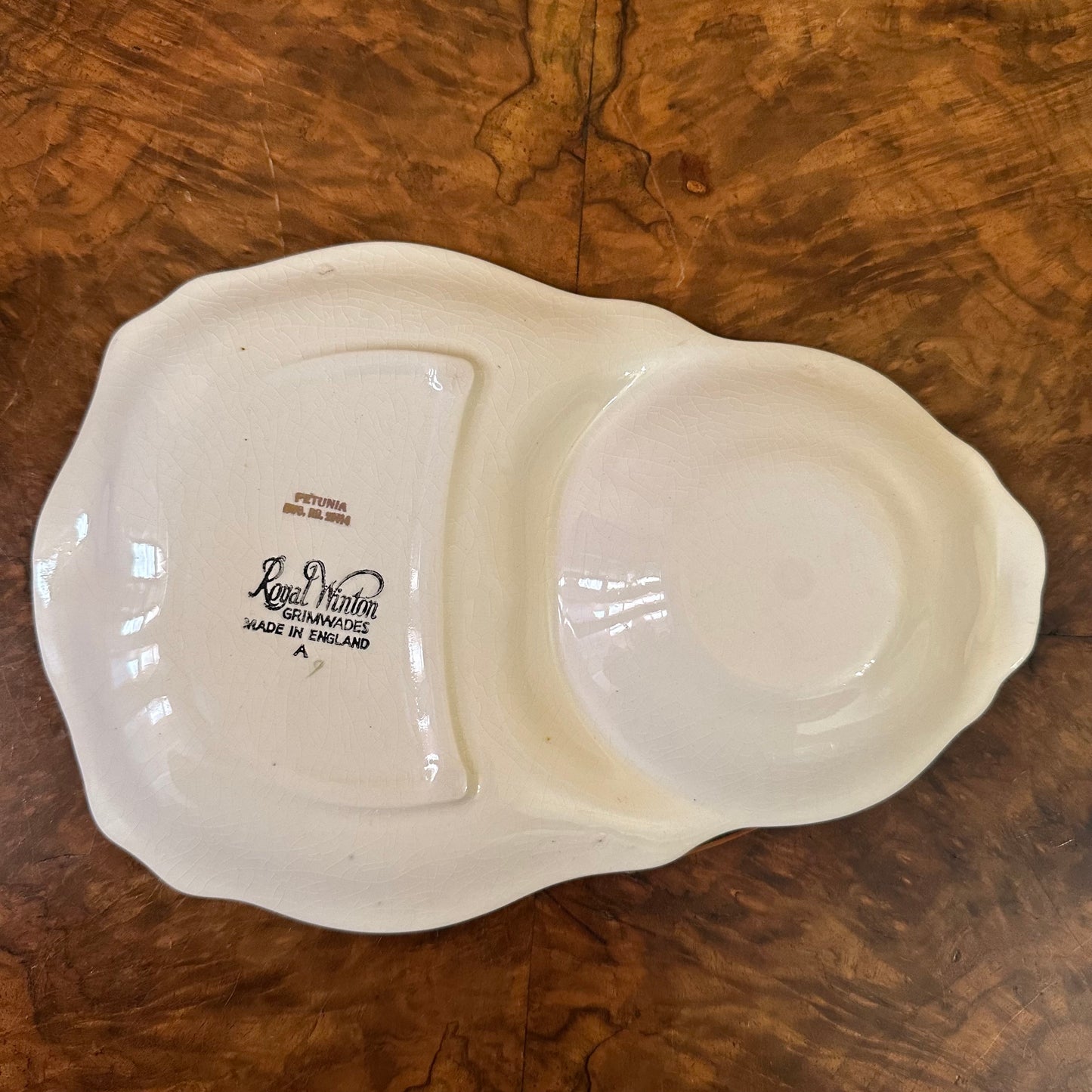 1940s Royal Winton Petunia Tennis Plate