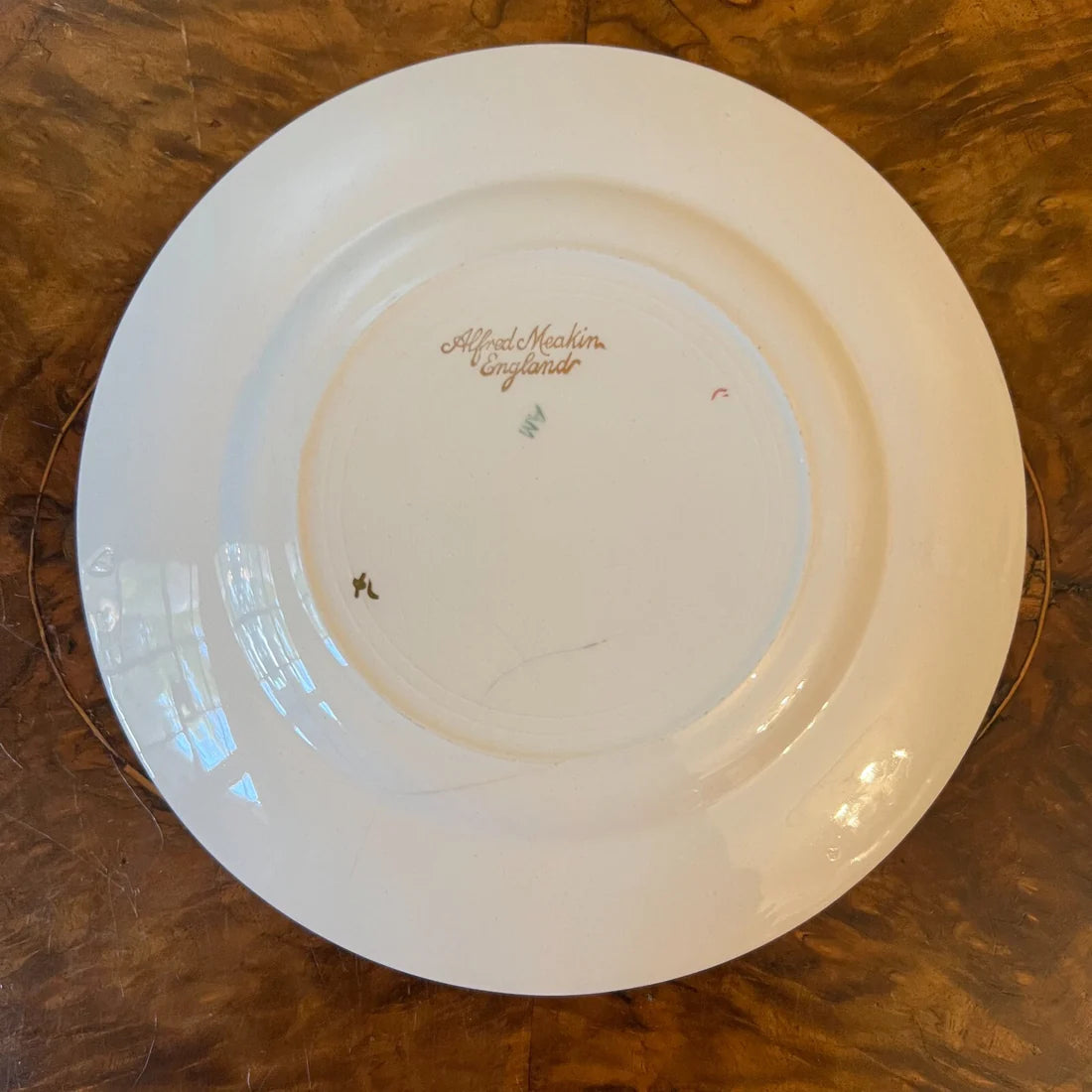 Vintage Alfred Meakin Gold Maroon Side Plate