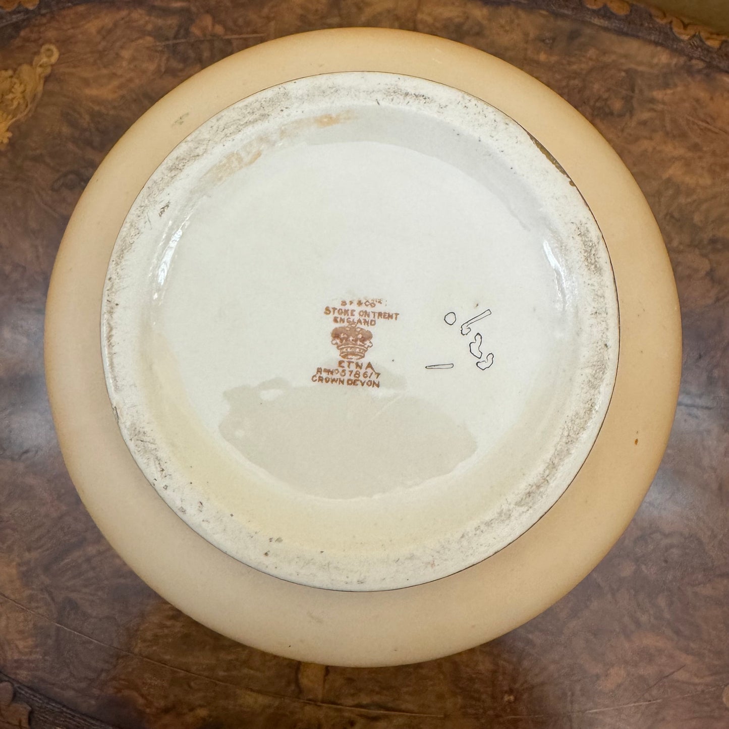 Antique Stroke On Kent Etna Crown Devon