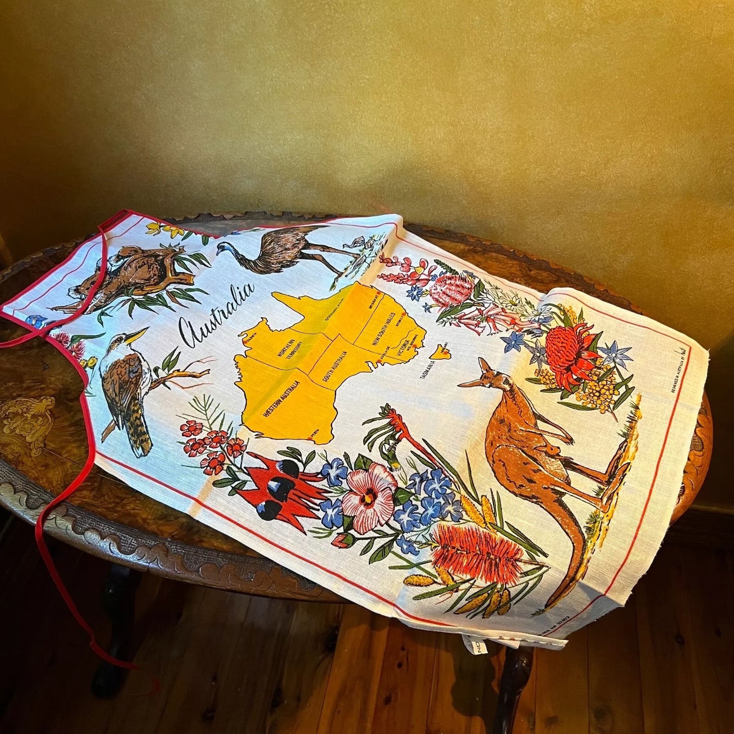 Australian Linen Cotten Apron Made In Poland