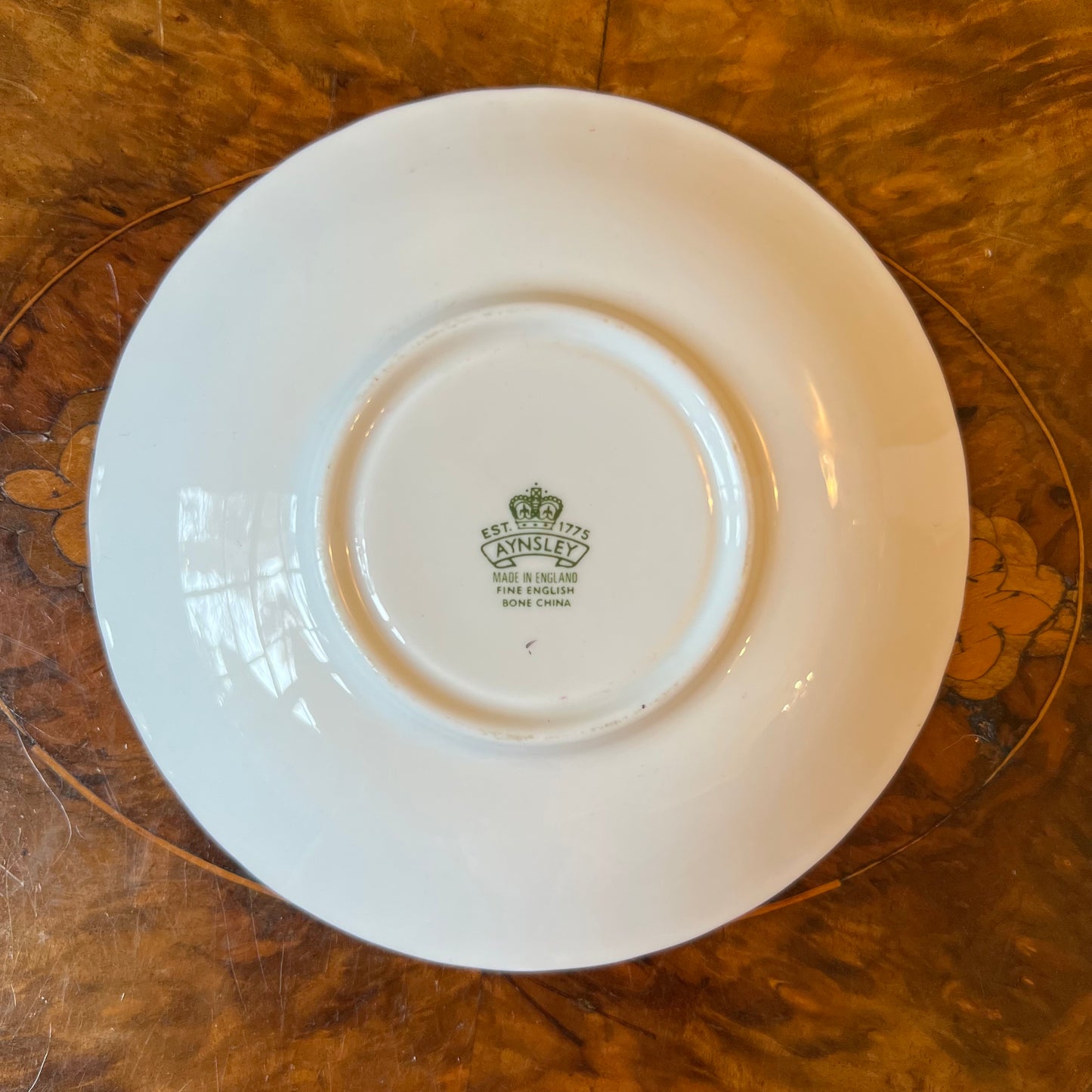 Aynsley Aqua Orchid Fruit Saucer