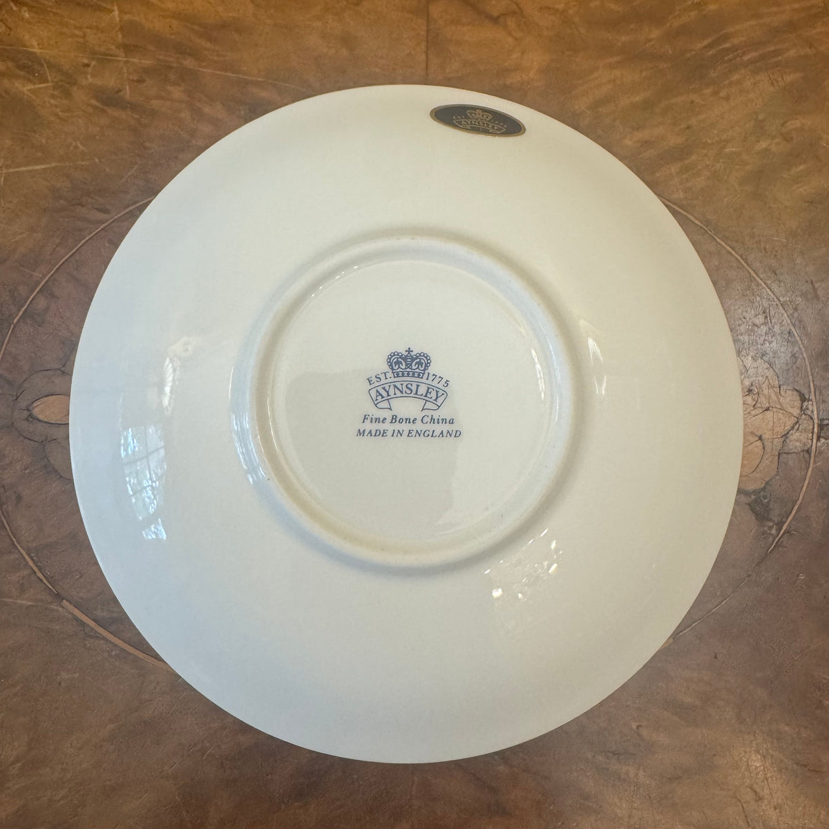 Aynsley Orchard Gold Blue Fruit Saucer Plate