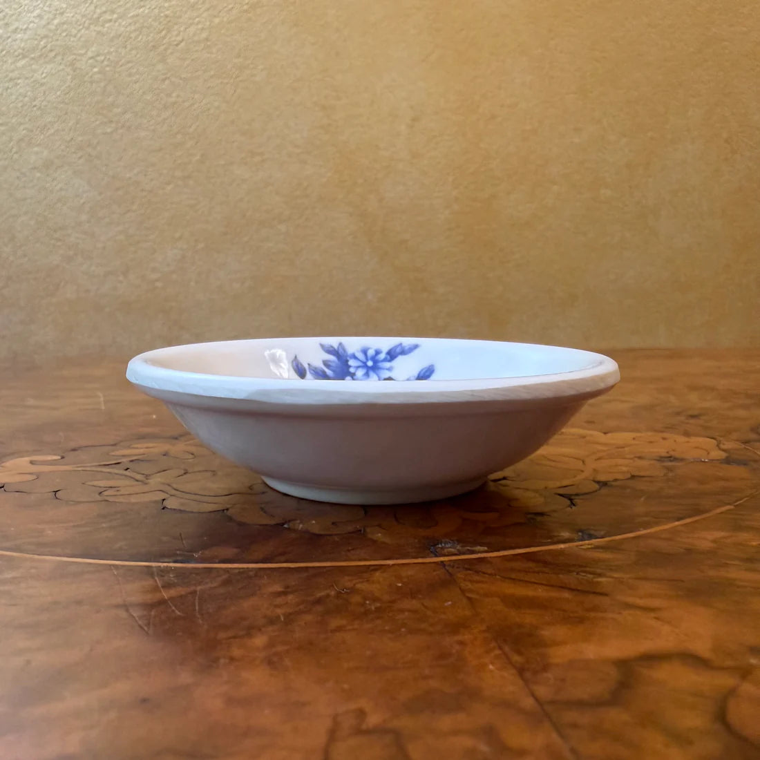 Vintage Blue Print Melamine Small Dish