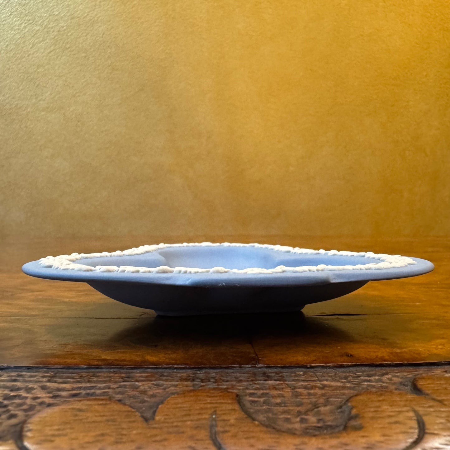 Blue Wedgewood Jasperware Club Shaped Dish