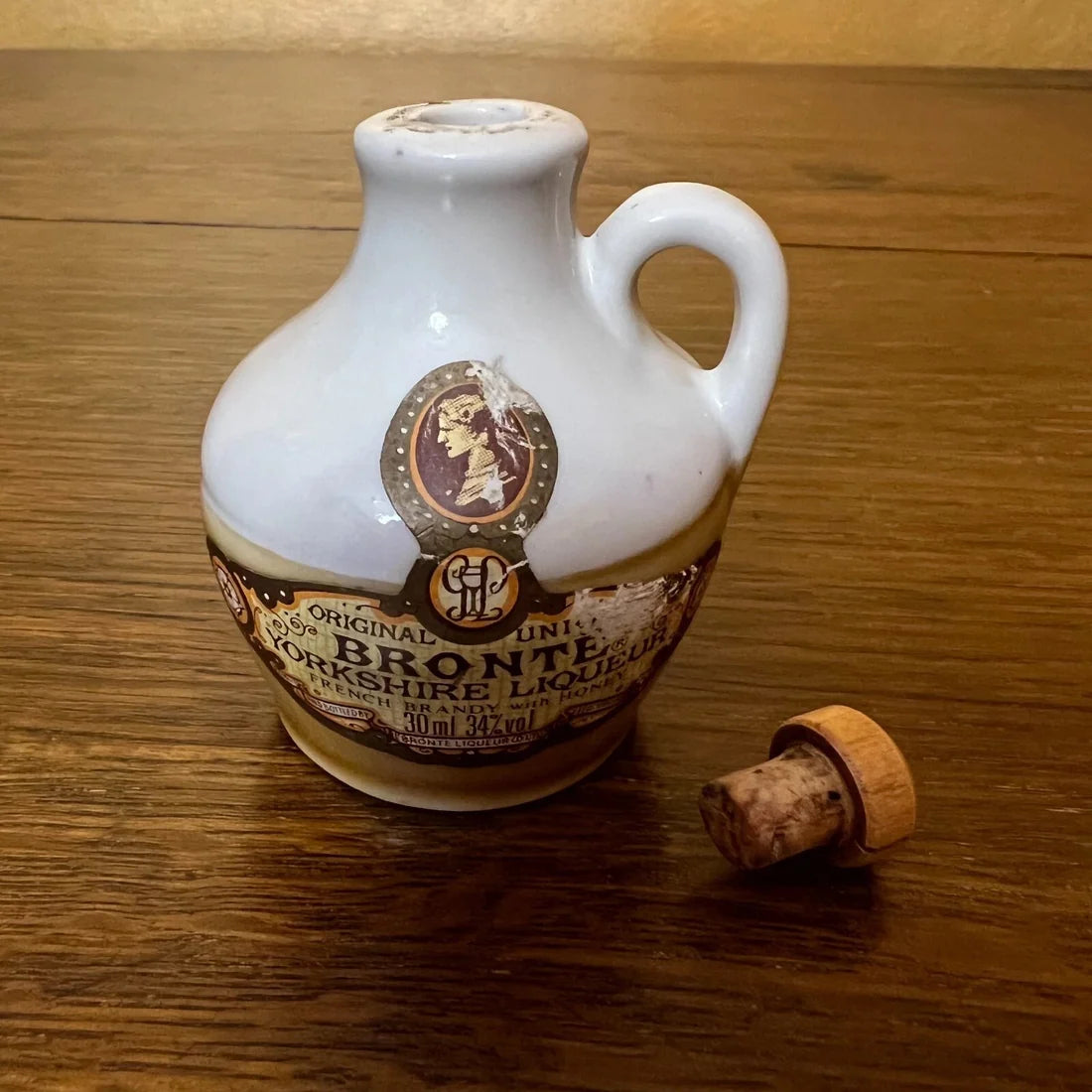 Vintage Bronte Yorkshire Miniature Empty Bottle