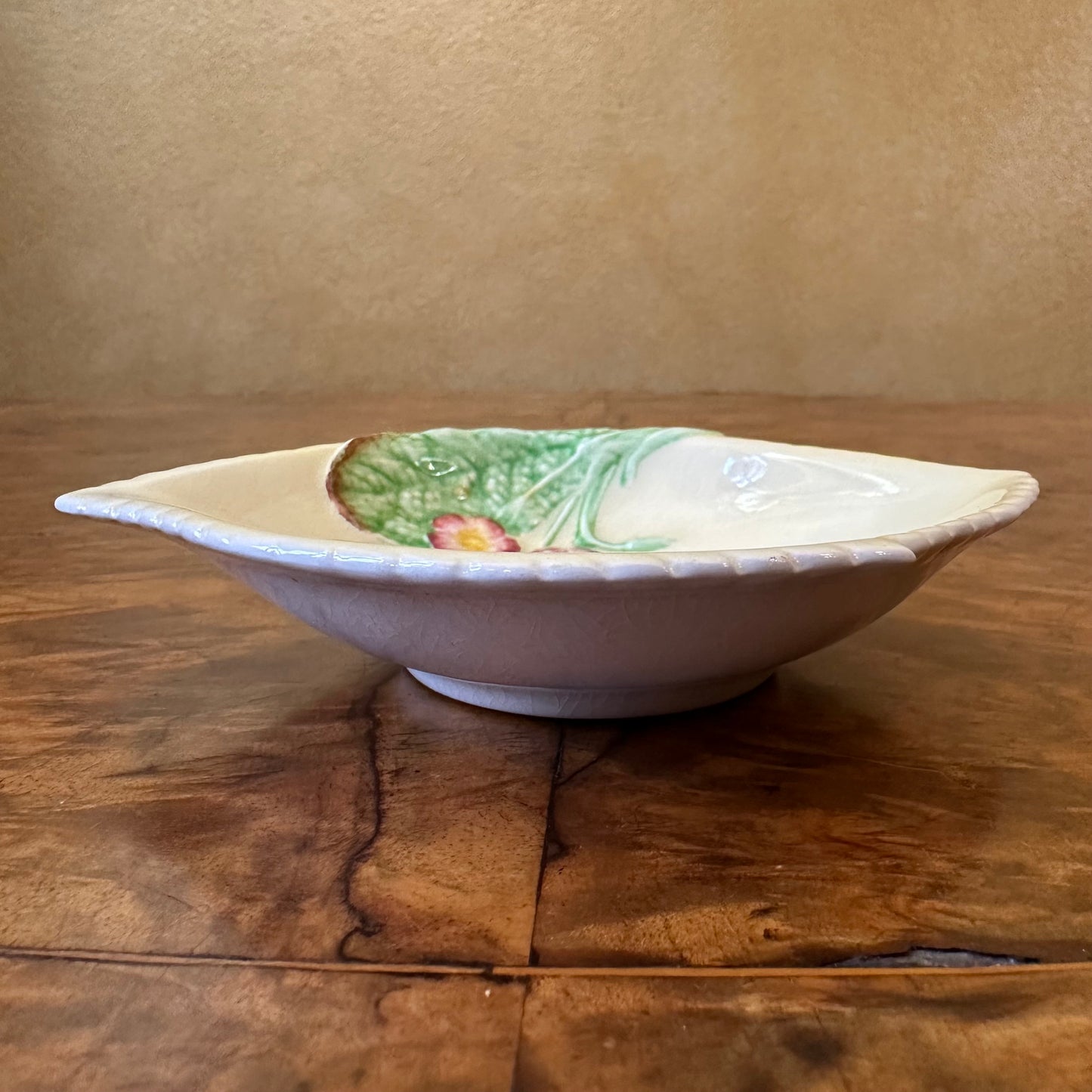 Carlton Ware Primula Yellow Leaf Shape Bowl