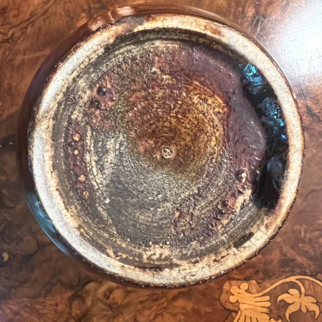 Ceramic Burgundy Small Vase