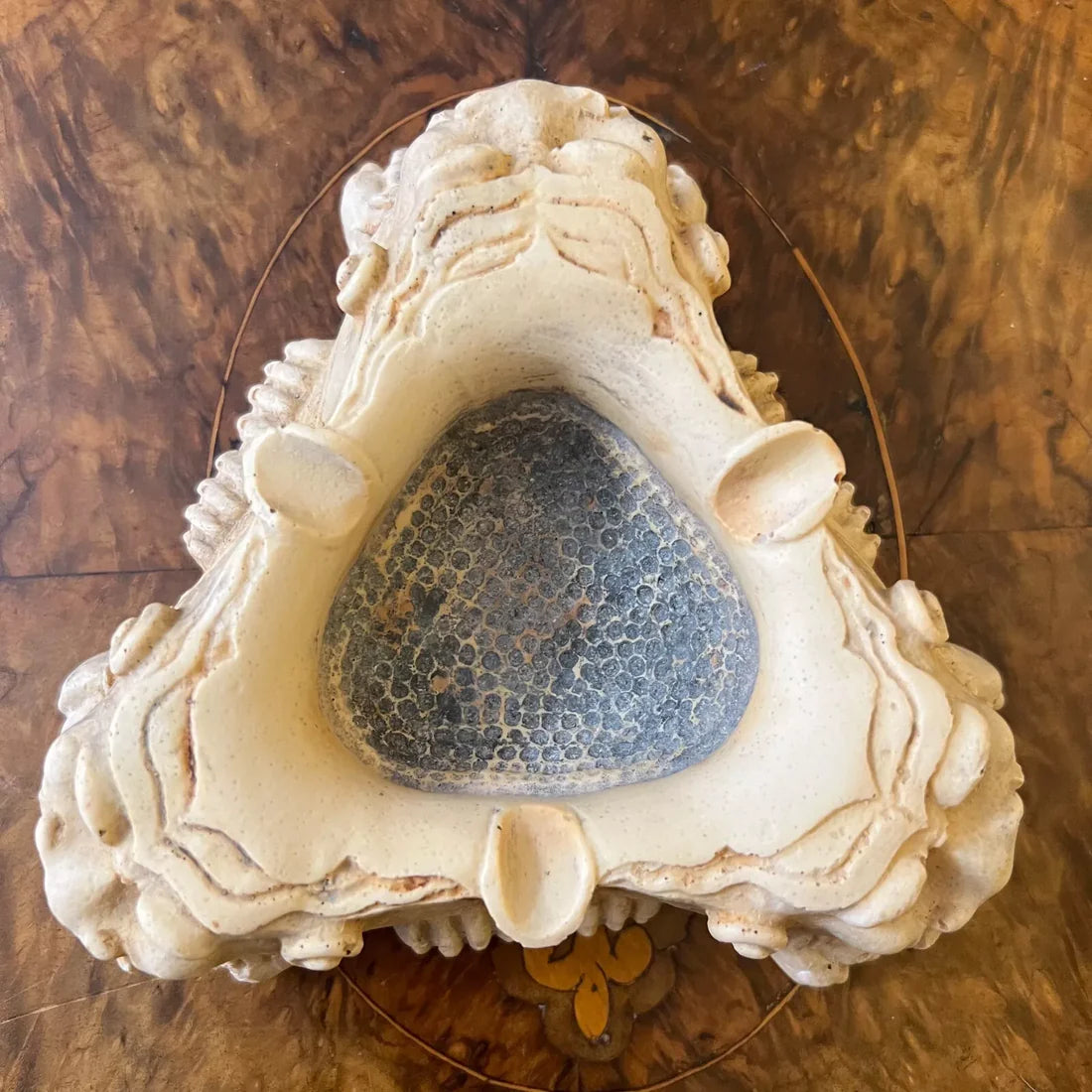 Vintage 1960s Chinese Foo Dog Resin Ashtray
