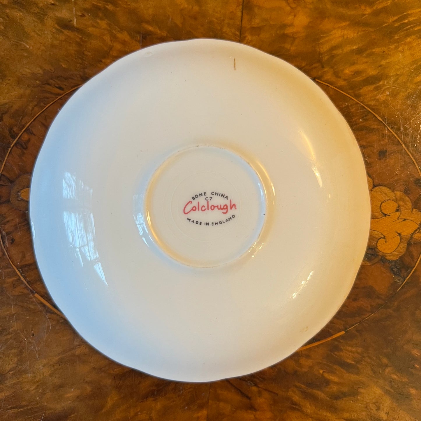 Colclough Forget Me Not Print Saucer