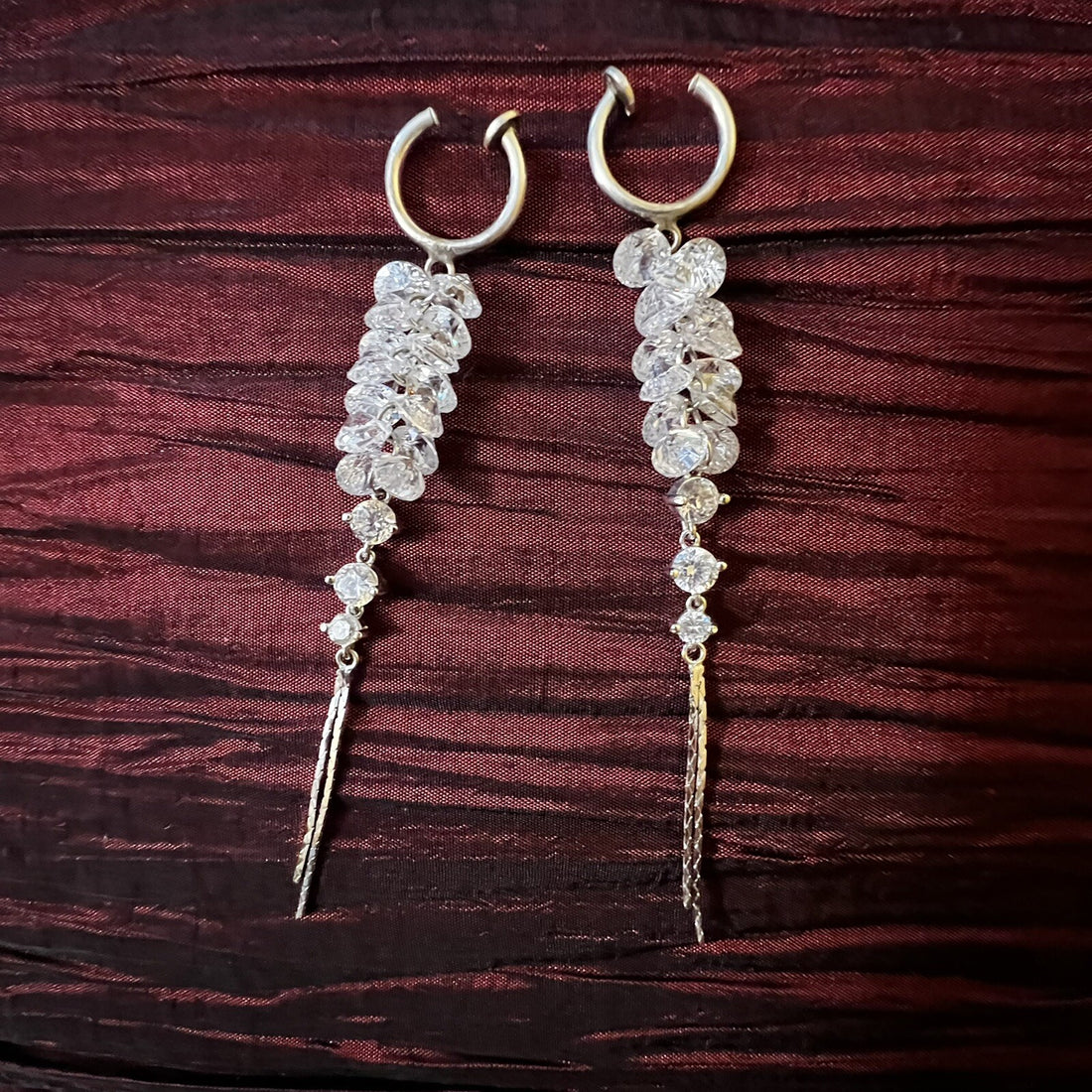 Vintage Costume Diamonti Earrings