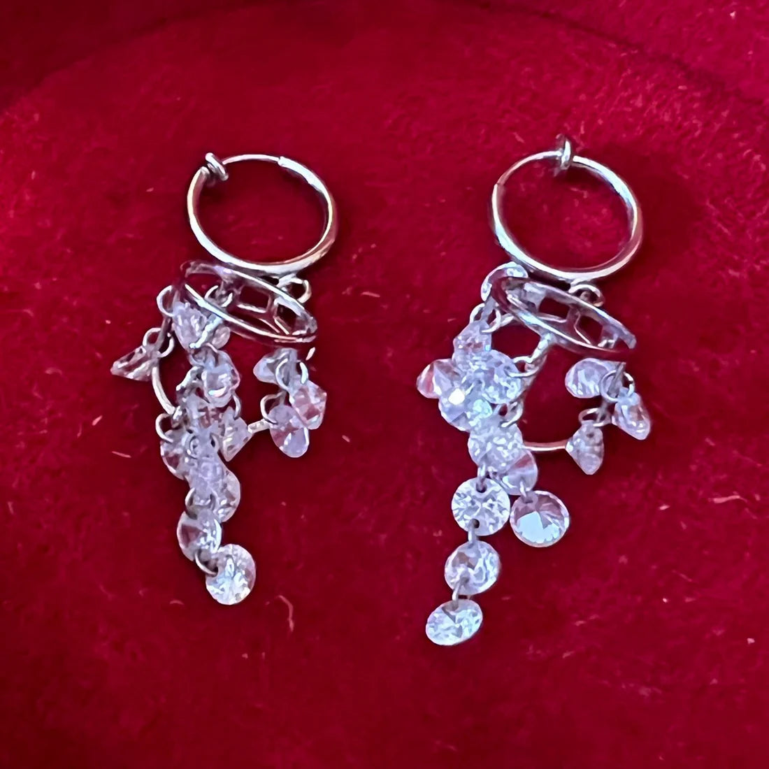 Vintage Costume Diamonti Earrings