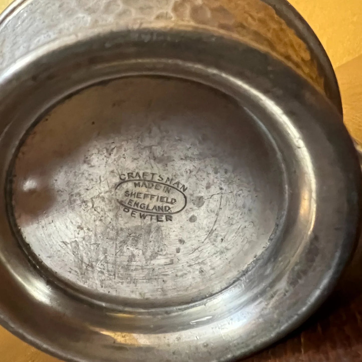 Vintage Craftsmen 1940s Pewter Jug