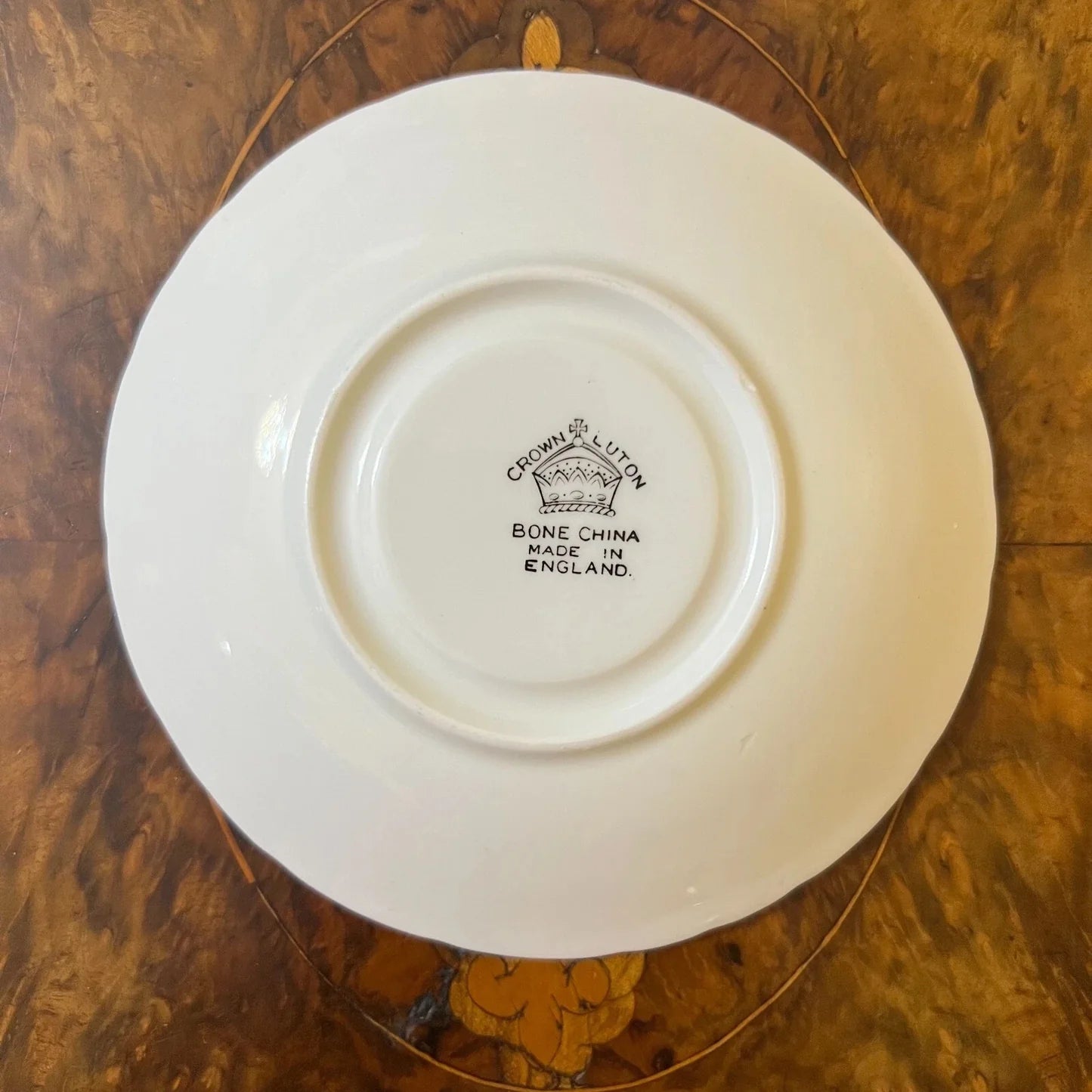 Crown Lutton Pale Yellow Saucer