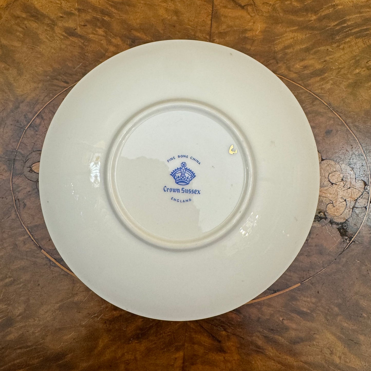 Crown Sussex Crimson Rose Saucer