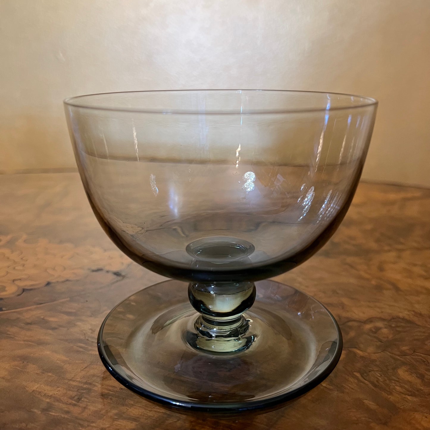 Crystal Charcoal Coloured Dessert Bowls Set