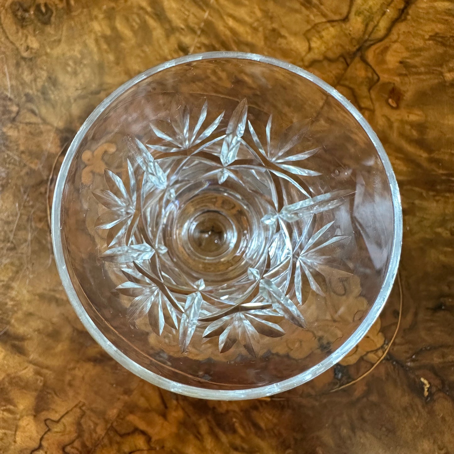 Crystal Cut Sherry Glass