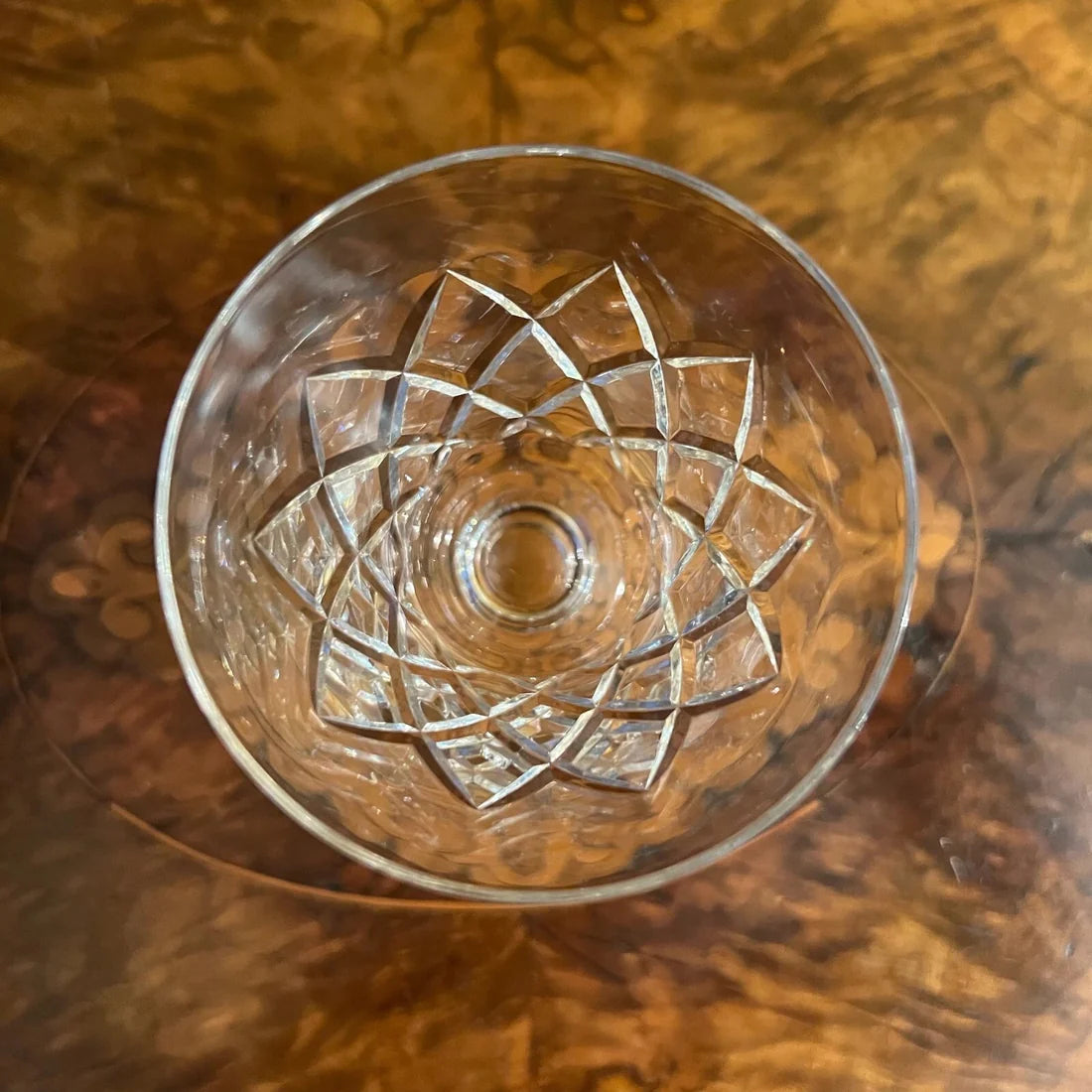 Vintage Crystal Small Wine Glass