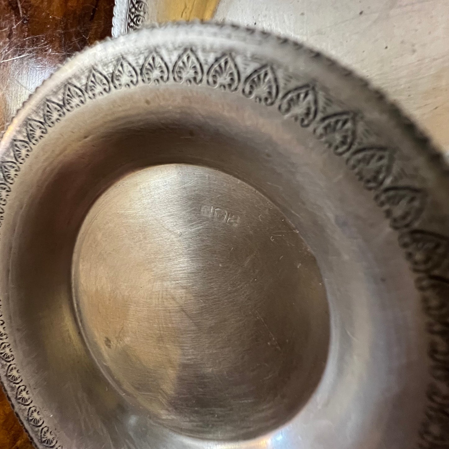 Egyptian 900 Silver Trinket Dish