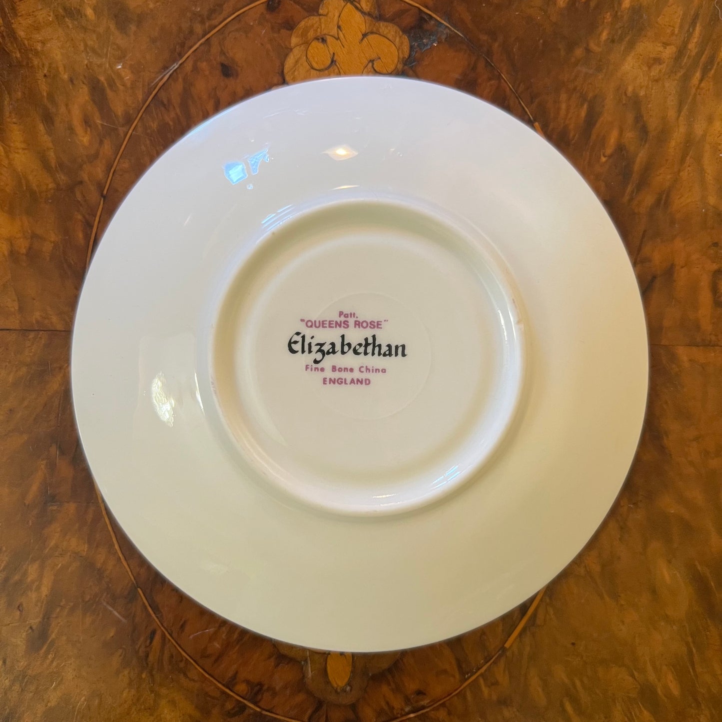 Elizabethan Queens Rose Saucer