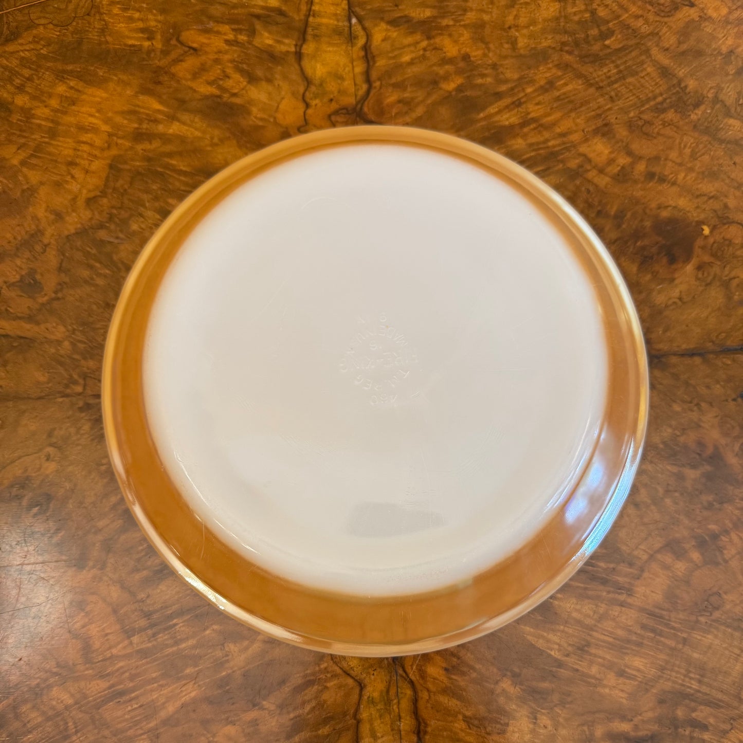 Fire King Peach Lusterware Pie