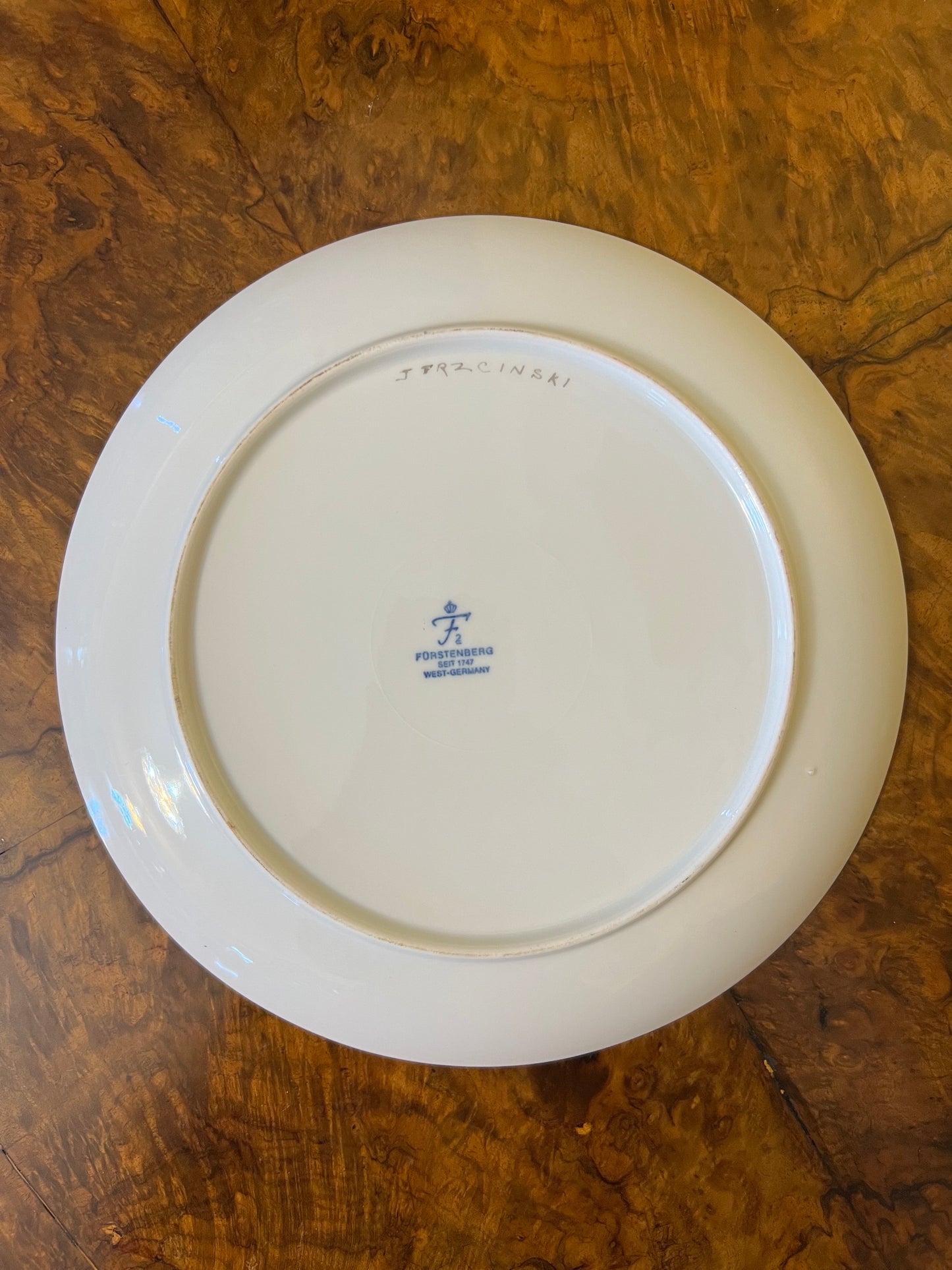 Forestenberg Hand Painted Bird Print Plate