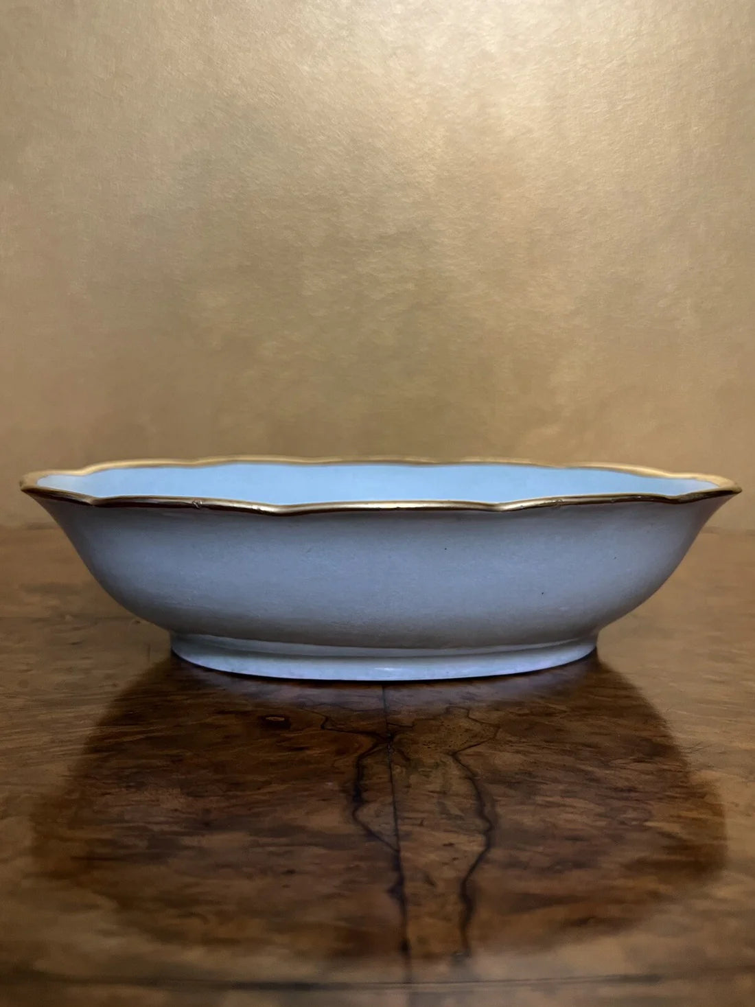 Vintage Fruit Print Hand Painted Bowl