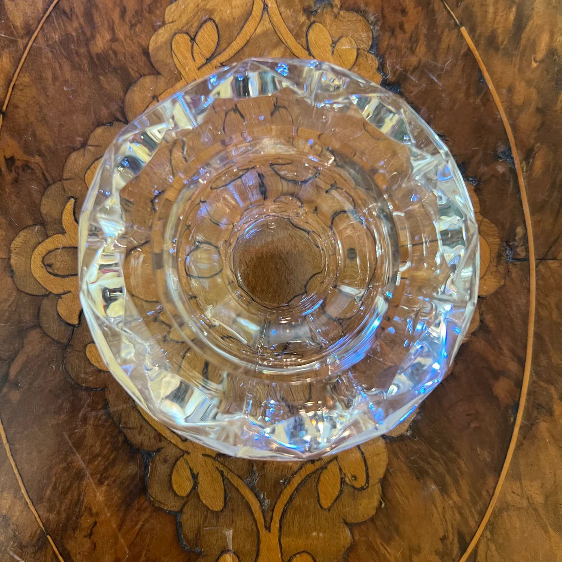 Vintage Glass Candle Holder