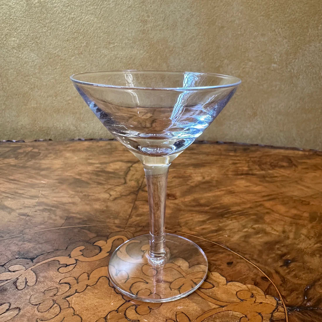 Vintage Glass Small Martini Glasses Pair