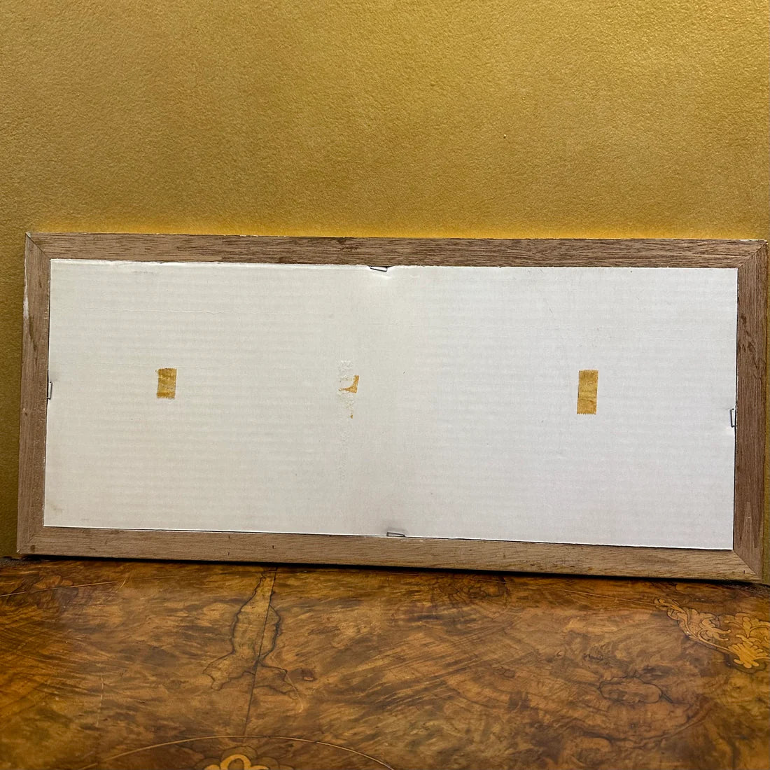 Gold Wooden Frame With Circle Cut For Photos