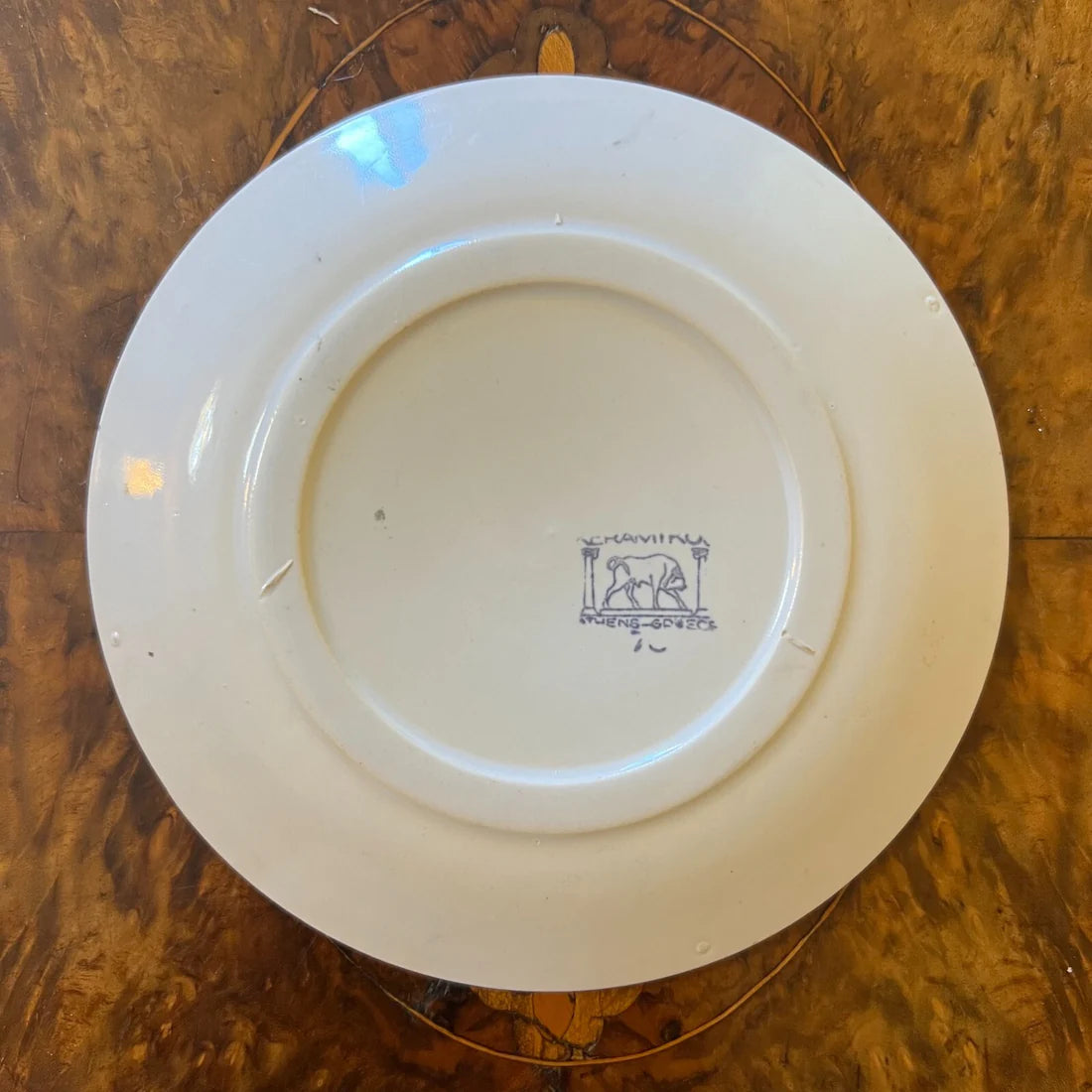 Vintage Greece Hand Painted Small Plate