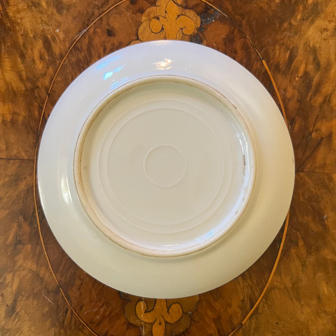 Vintage Green Small Saucer