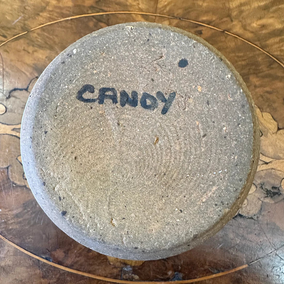 Vintage Blue Grey Ceramic Small Bowl