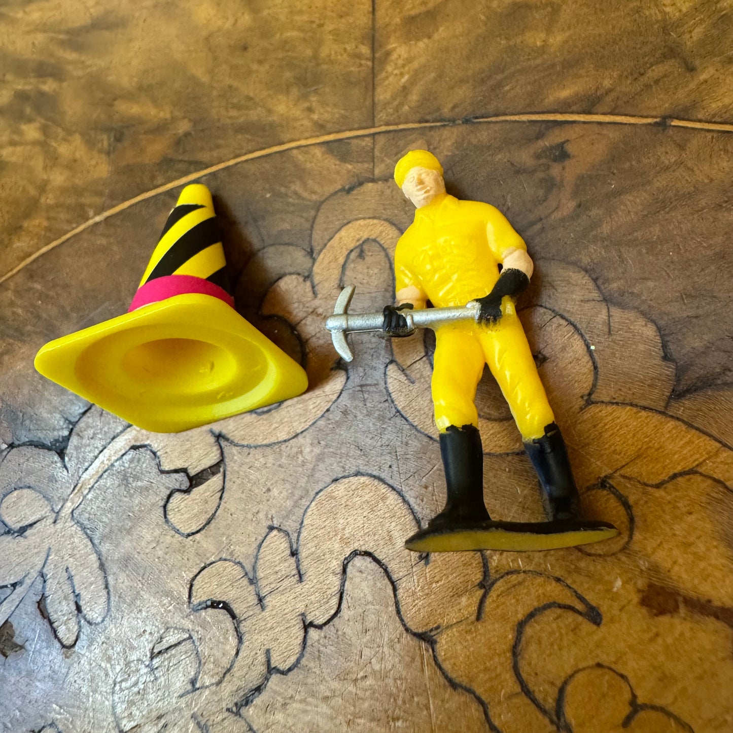Construction Worker & Witches Hat