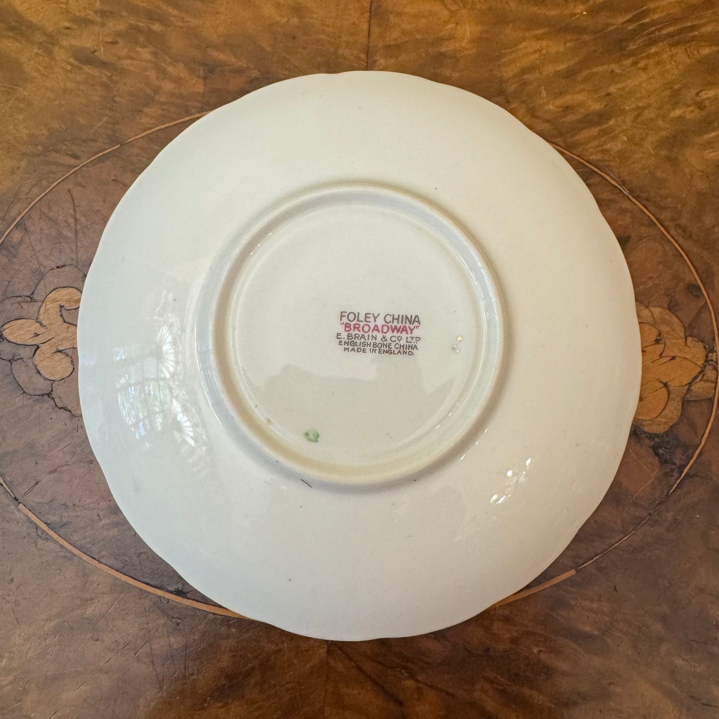 Antique Foley Broadway Bird Of Paradise Saucer