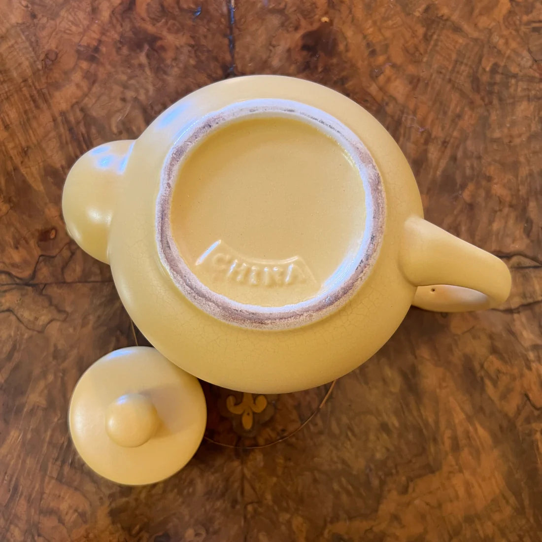 Vintage Yellow Teapot