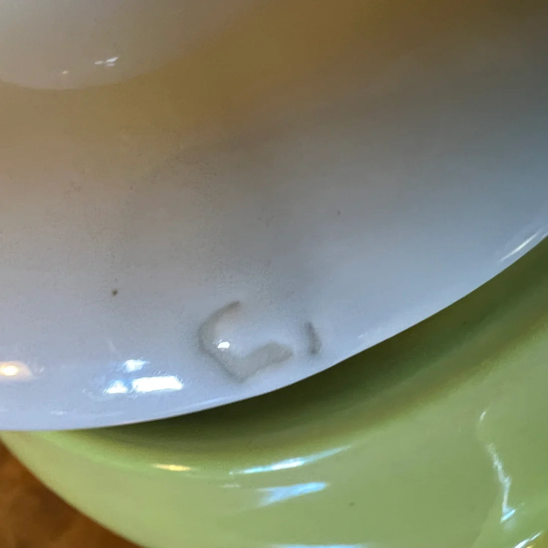 Pale Green White Lid Teapot