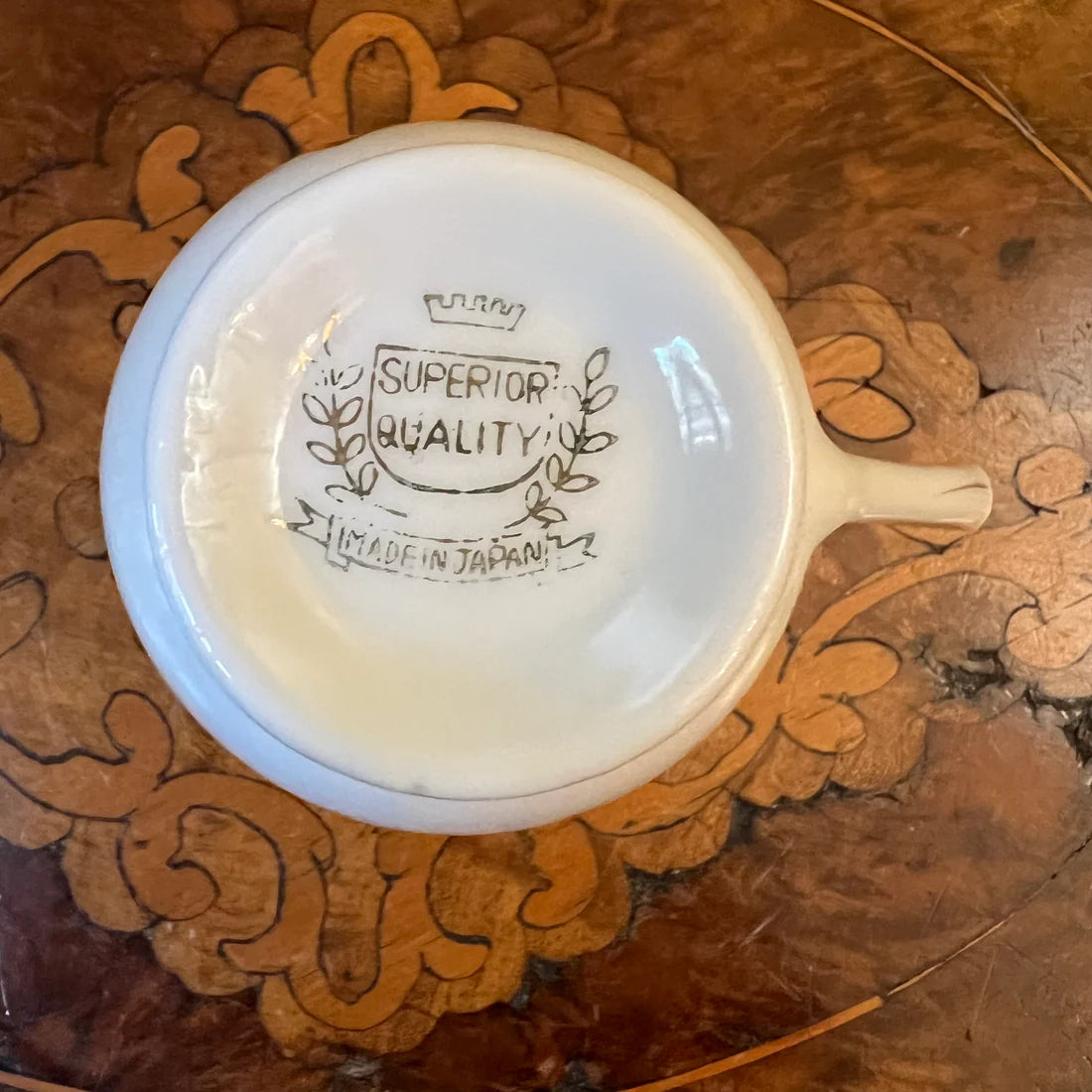 Vintage Superior Quality Floral Print Coffee Cup