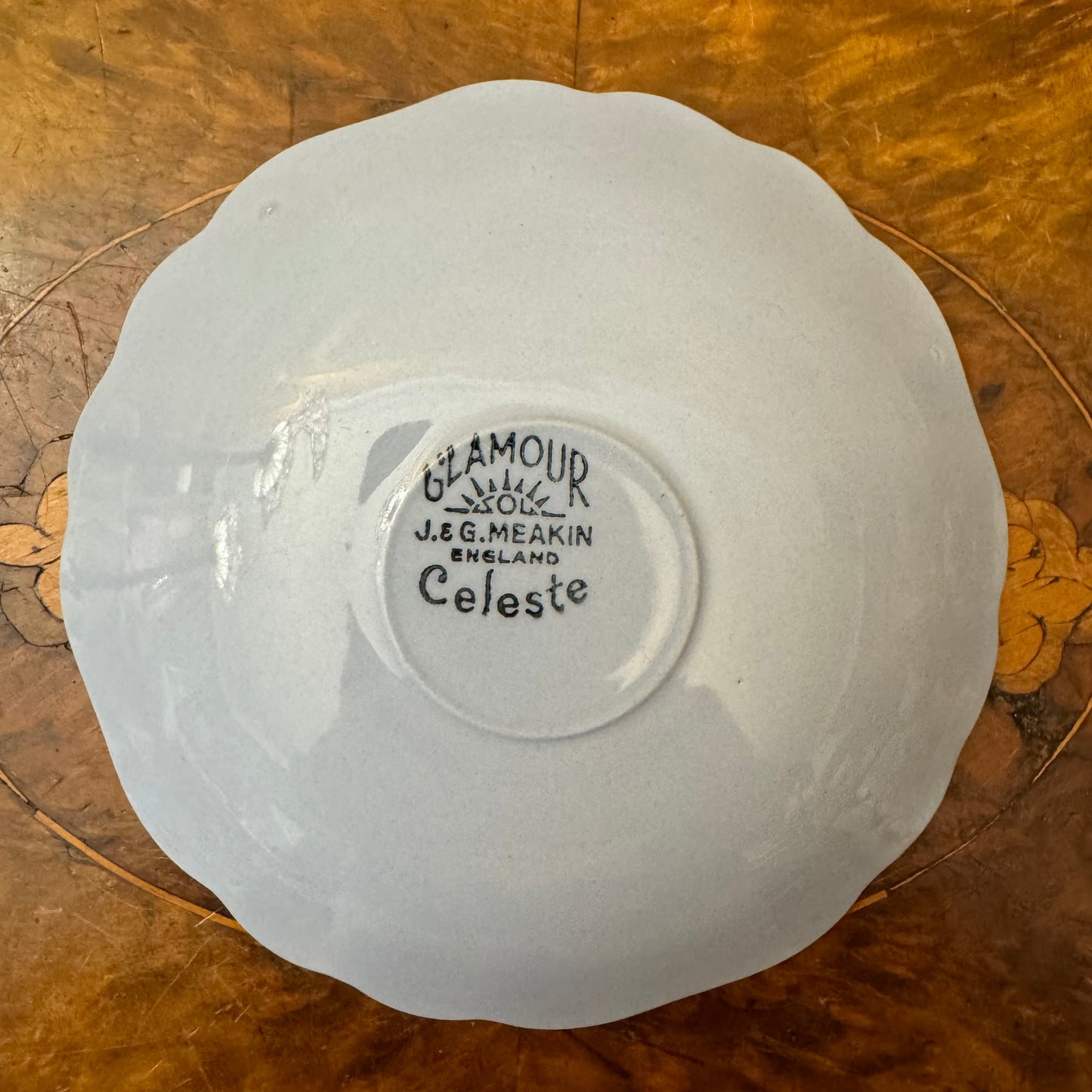 Vintage J & G Meakin Celeste Saucer