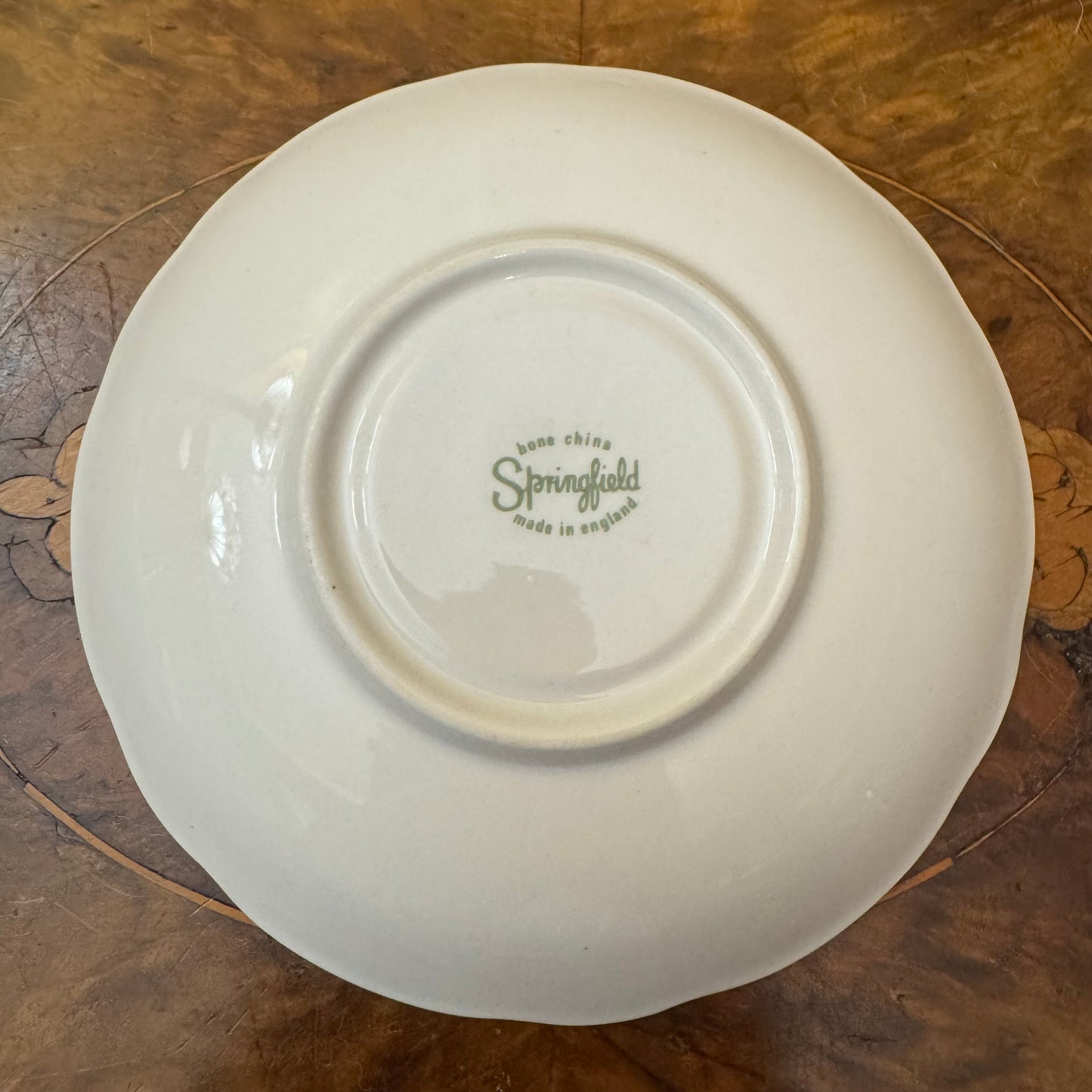Vintage Springfield Pottery Courting Print Saucer