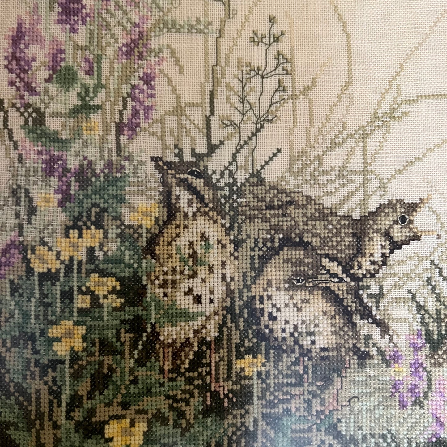 Cross Stitch Birds & Chick Wall Art