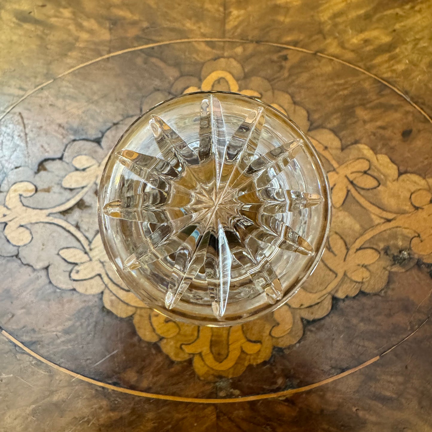 Vintage Crystal Cut Miniature Vase