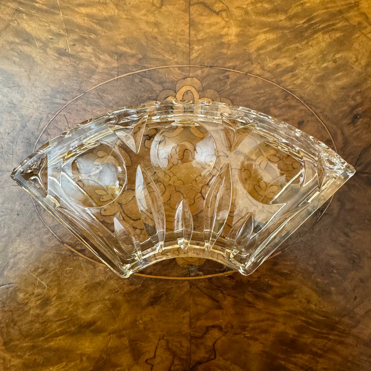 Vintage Glass Round Serving Divider Bowls