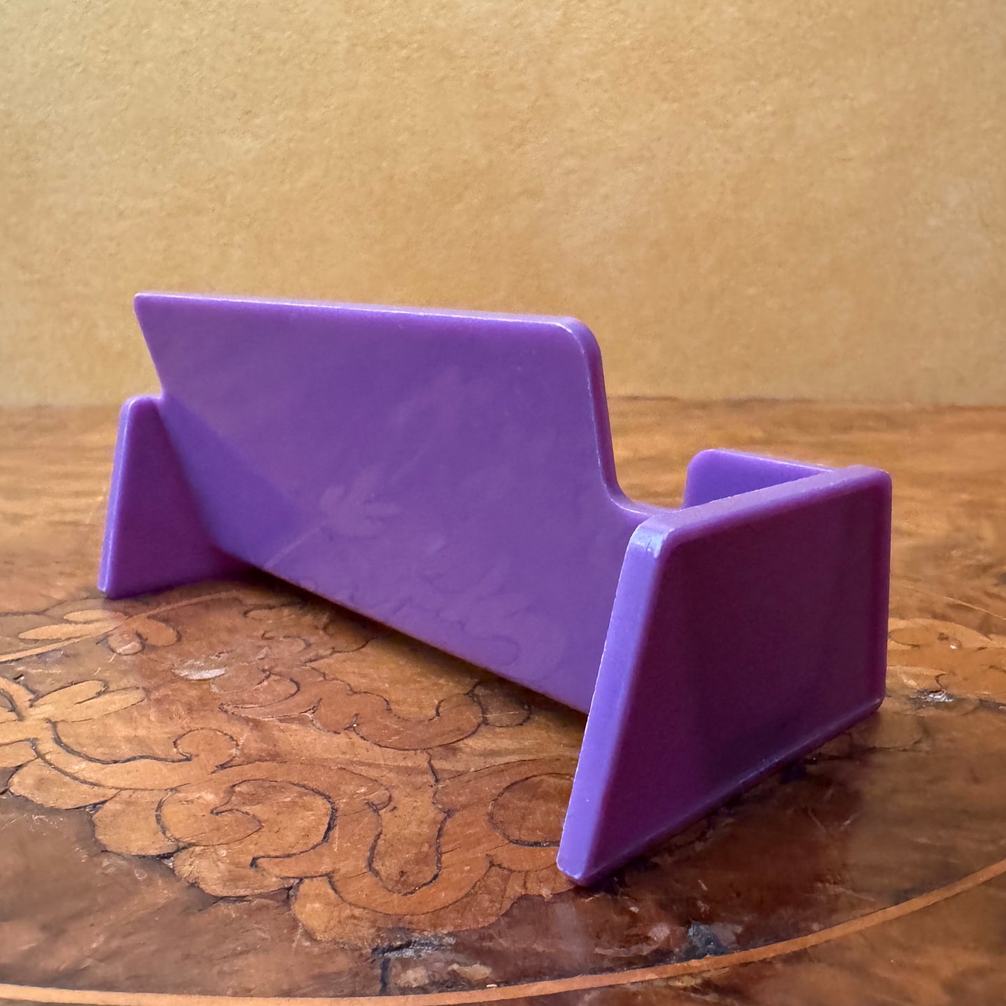 Purple Plastic Business Card Holder