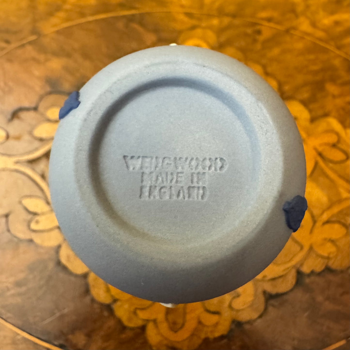 Vintage Wedgwood Jasperware Blue Miniature Bud Vase