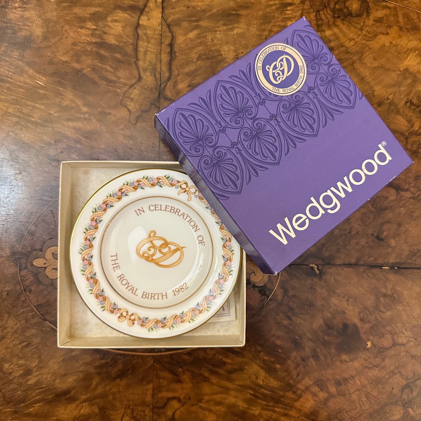 Wedgwood The Celebration of The Royal Birth 1982 Small Dish