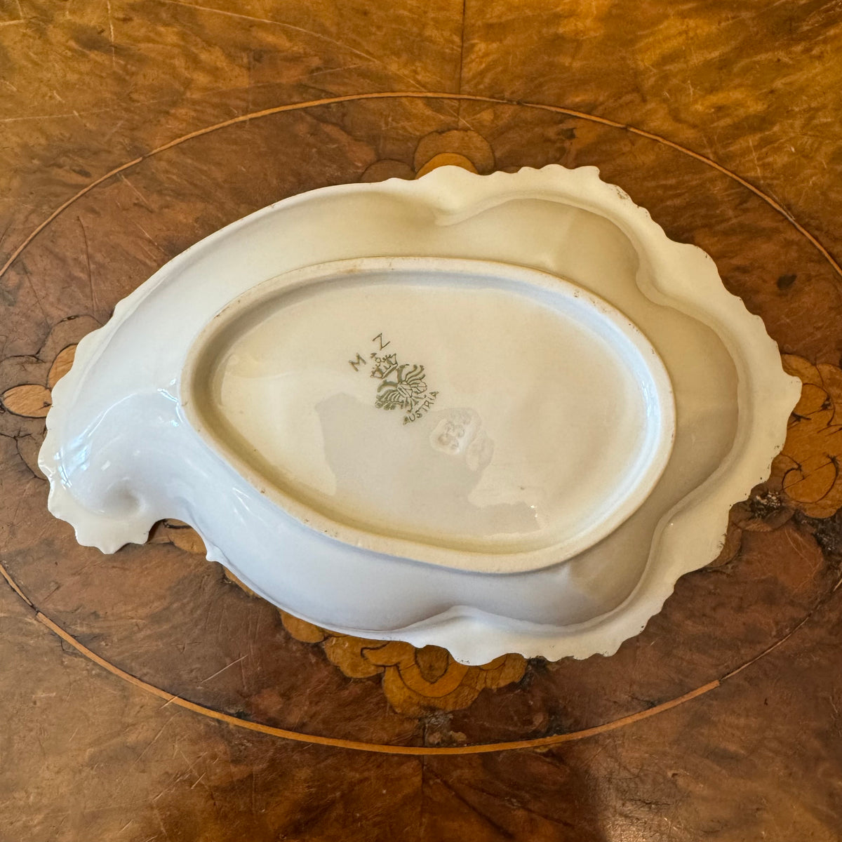 Vintage MZ Austria Floral Trinket Dish