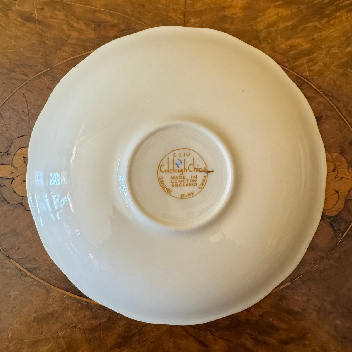 Vintage Colclough Floral Tree Print Saucer