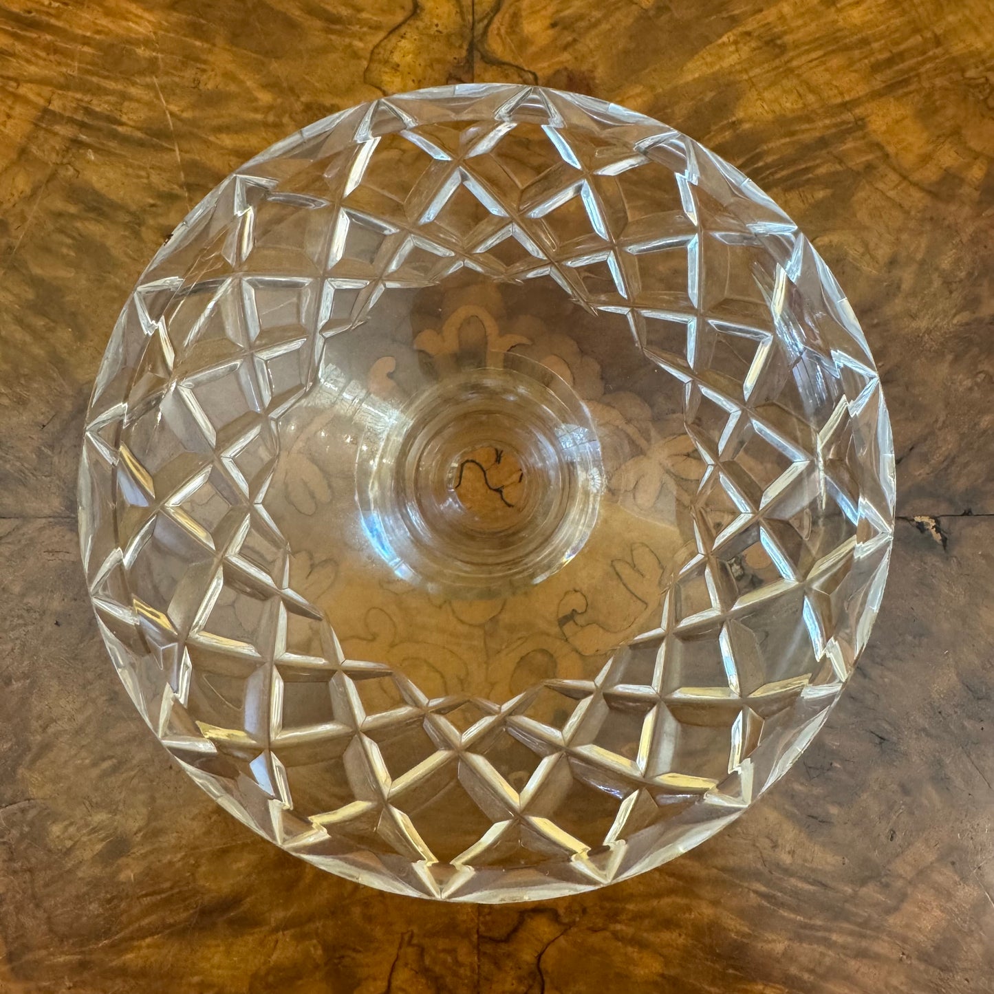 Vintage Crystal Candle Holder