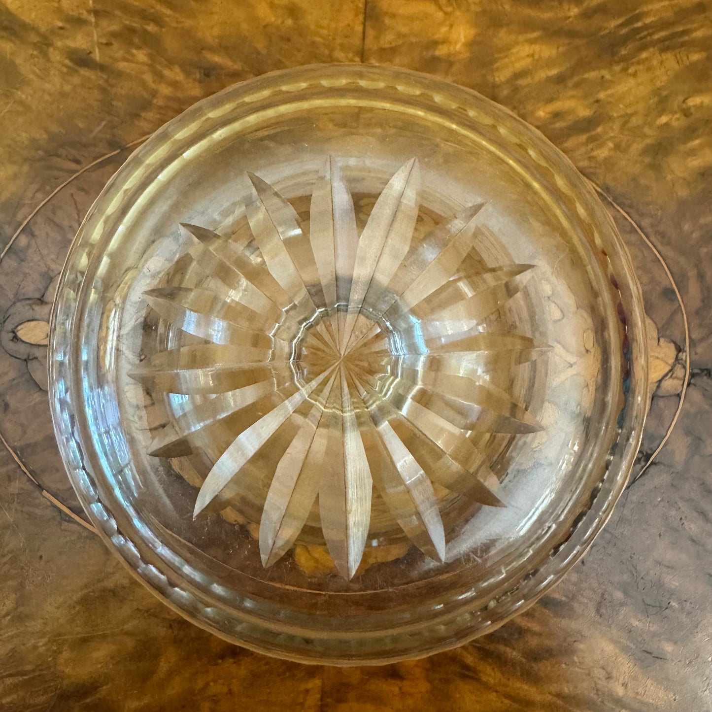 Vintage Crystal Dessert Bowls Pair