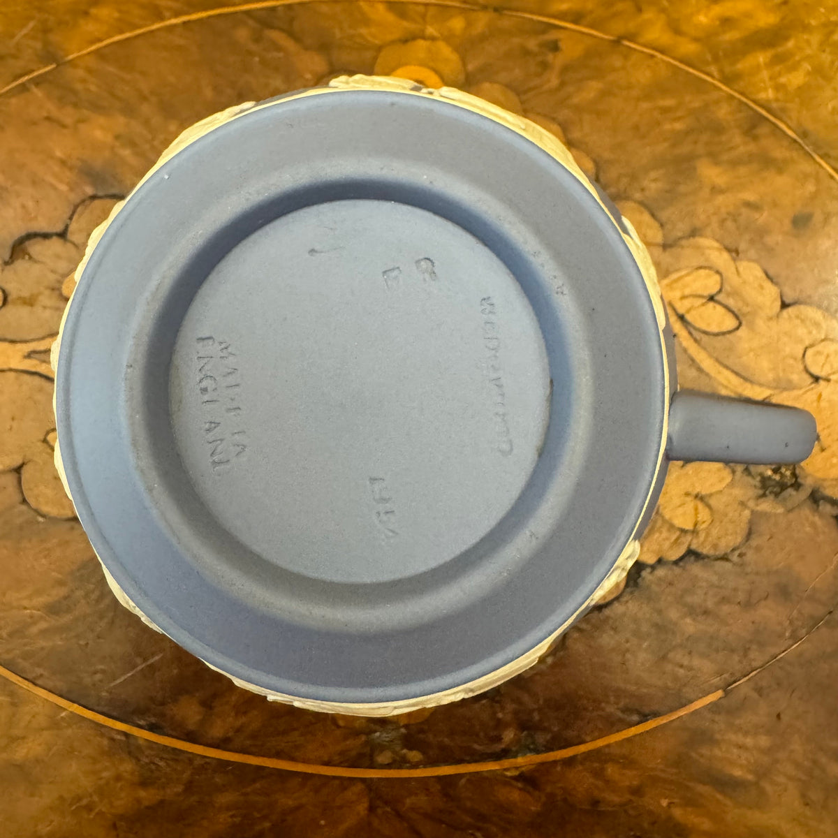Vintage Wedgwood Blue Jasperware Tea Cup